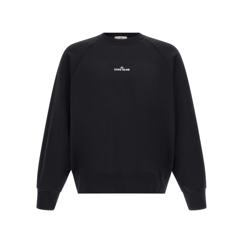 Stone Island Black Cotton Men's Sweatshirt